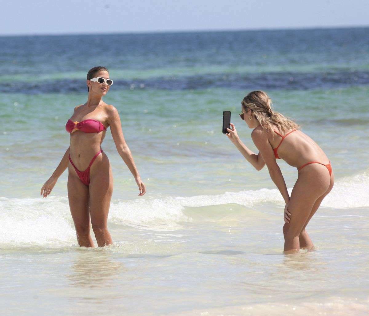 Kara Del Toro in Tiny Bikini at a Beach in Tulum